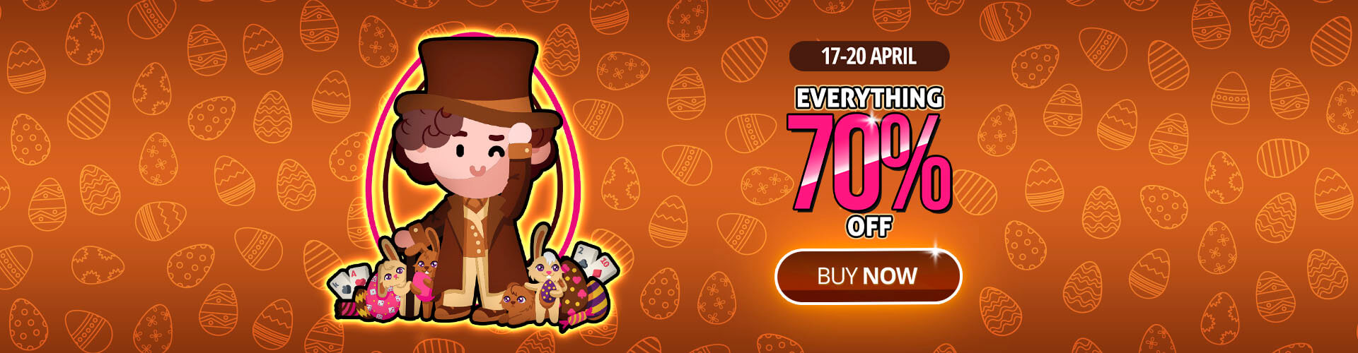 Easter is here with 70% off to make your moves sweeter than chocolate! ???