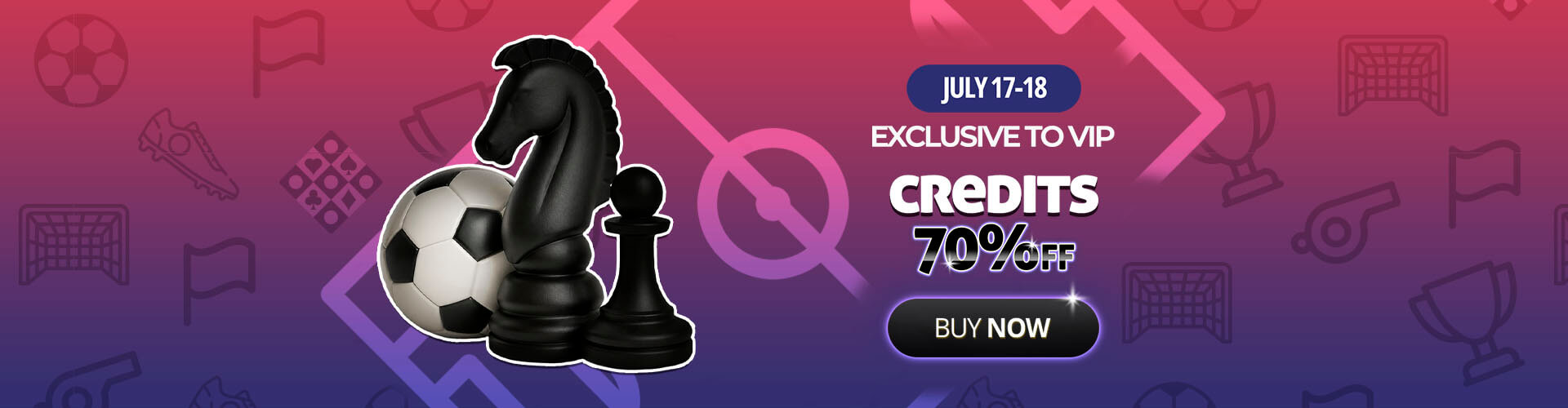 ? It's the final stretch! Enjoy 70% off credits before the final whistle blows!?