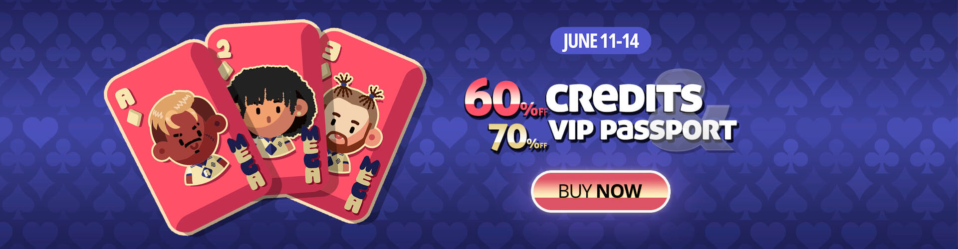 ? Play with 60% off credits and 70% off passes now! ?