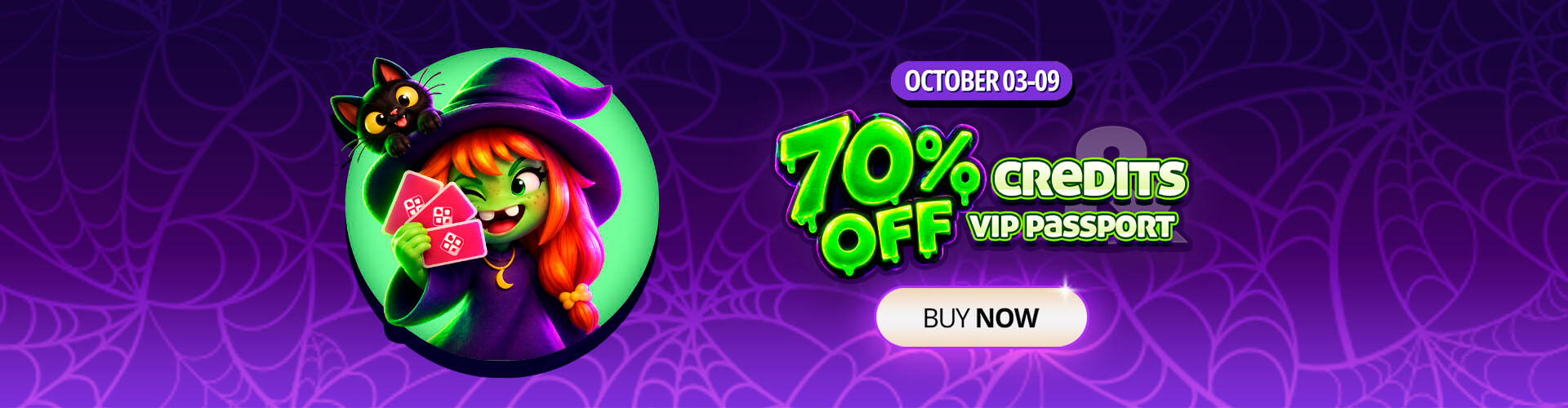 ? The witch cast her spell! Get 70% off everything on GameVelvet ??