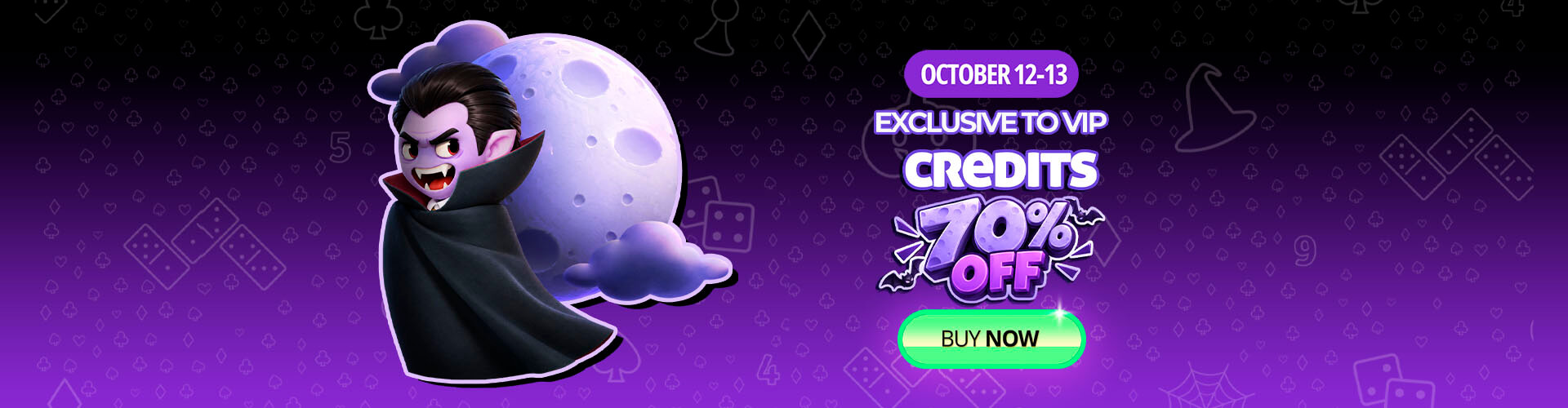 ? A fang-tastic deal! vip only: 70% off game credits! ?